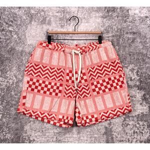 OAS Terry Shorts XXL Mens Miximize Orange Pattern